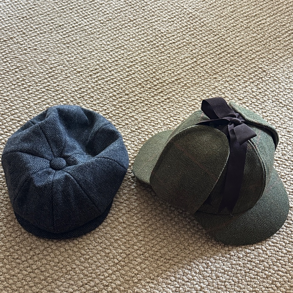 Stylish Blue and Green Caps